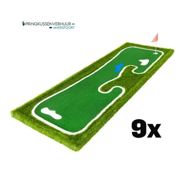 Midgetgolf matten Set - 9 holes 