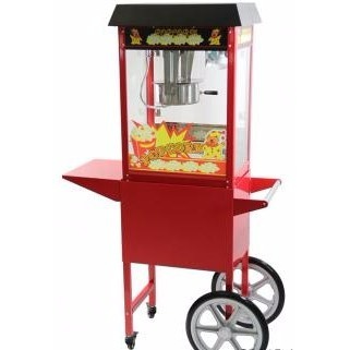 Popcornmachine op kar