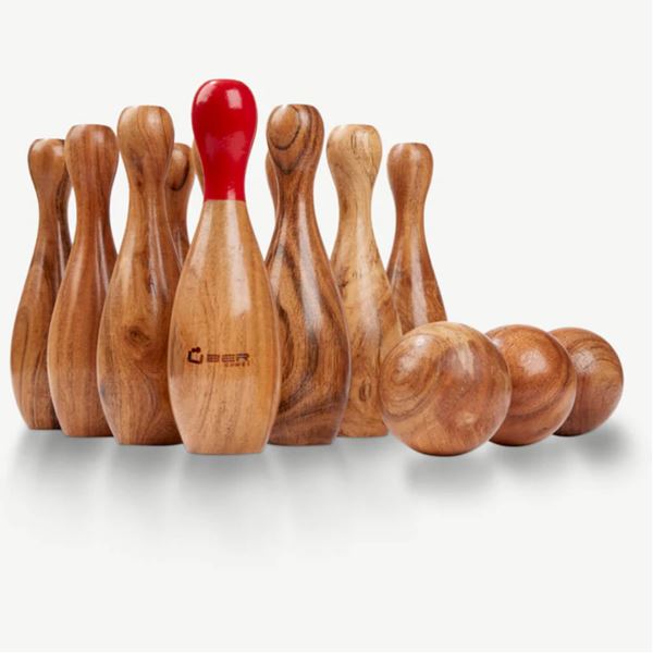 XL Bowling Set Hardhout